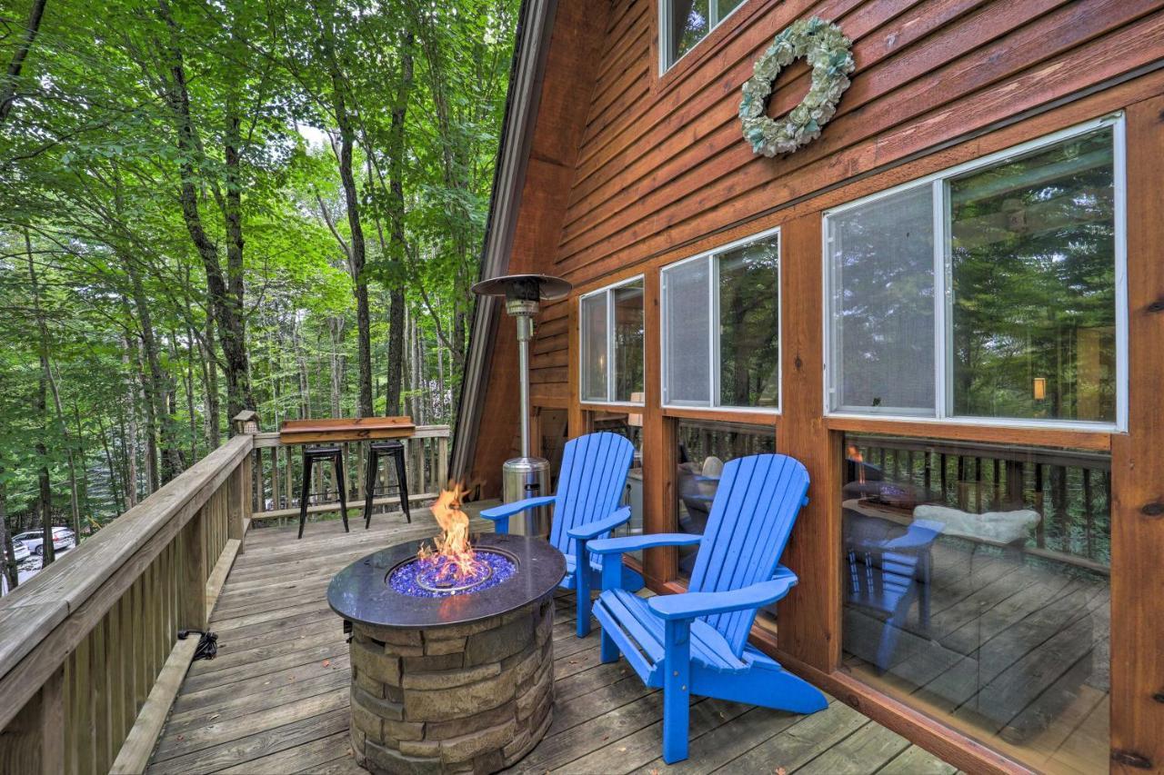 A-Frame Cabin With Hot Tub 1 Mi To Beech Mountain! Eksteriør billede